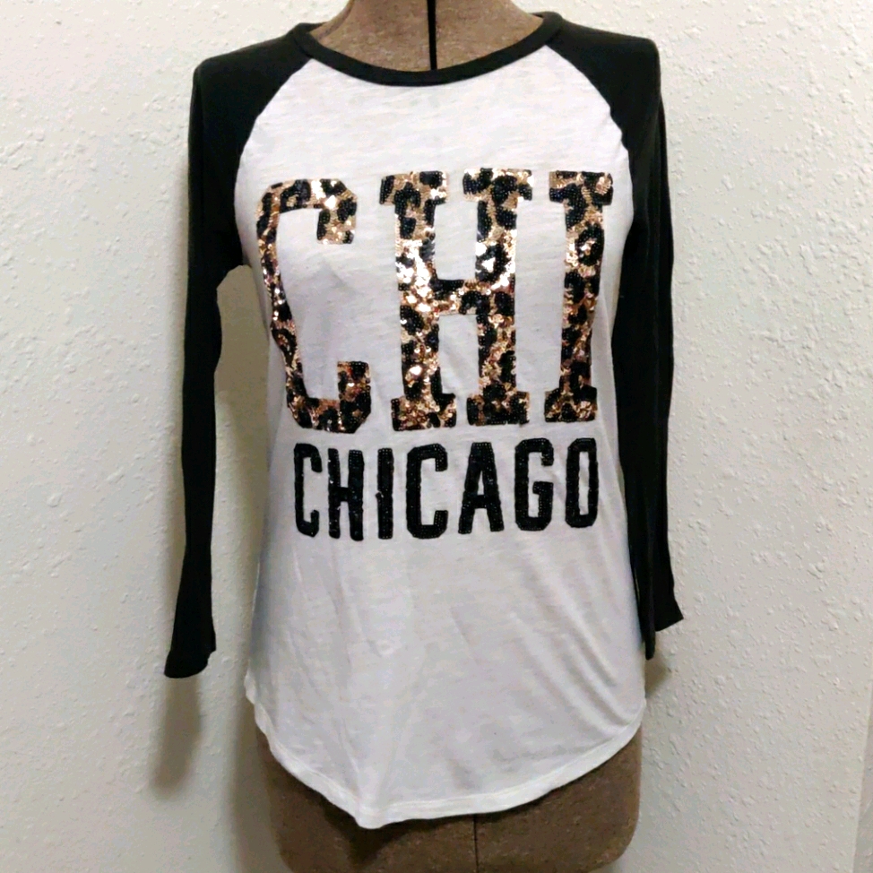 Pink Victoria's Secret Chicago Chi,1/2 Sleeve Sm